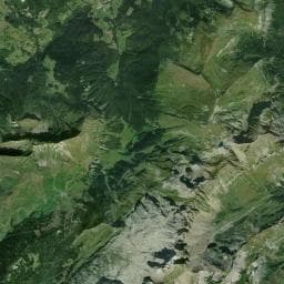 Vue aérienne des environs de Refuge de la Pointe Percée ou Gramusset
