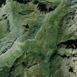 Vue aérienne des environs de Chavanne (ou Cabane) de Villy