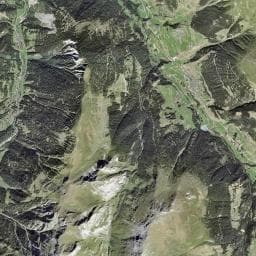 Vue aérienne des environs de Cabane de la Tsissette