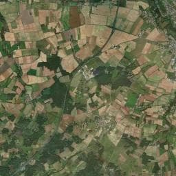 Vue aérienne des environs de Saint-Jean-d'Angély Plan d'eau De Bernouet - Rouillac
