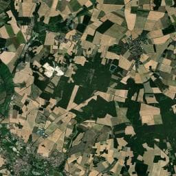 Vue aérienne des environs de Aire de camping-car à Aigre