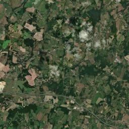 Vue aérienne des environs de Aire Camping-Car Oradour-sur-Glane