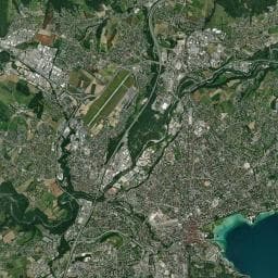 Vue aérienne des environs de Aire de stationnement camping-cars de Colmyr