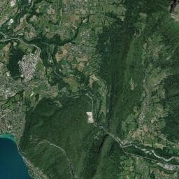 Vue aérienne des environs de Camping des Ferrières