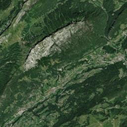 Vue aérienne des environs de Abri du chalet du Pas du Loup