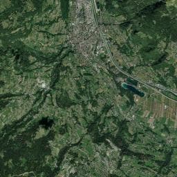 Vue aérienne des environs de Fontaine de Bay (le Parchet)
