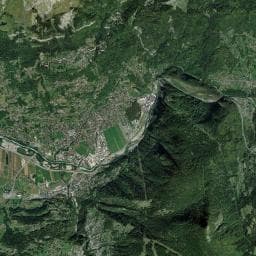 Vue aérienne des environs de Source
