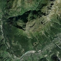 Vue aérienne des environs de Camping des Ecureuils