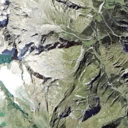 Vue aérienne des environs de Abri de l'Ars