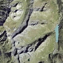 Vue aérienne des environs de Cabane du Plan du Jeu