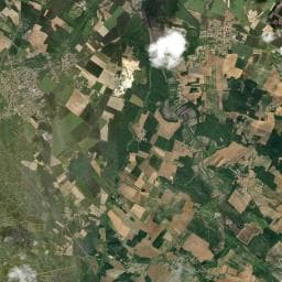 Vue aérienne des environs de Parking co-voiturage