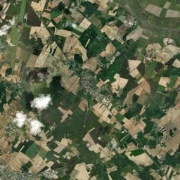 Vue aérienne des environs de Aire de repos à Romegoux