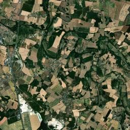 Vue aérienne des environs de Le Champion Camping