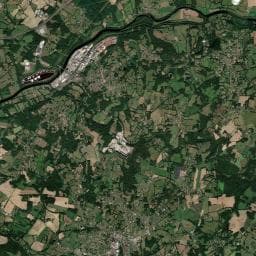 Vue aérienne des environs de Camping à Étagnac