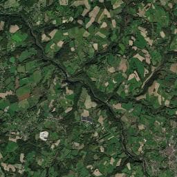 Vue aérienne des environs de Aire de camping-car à Saint-Léonard-de-Noblat