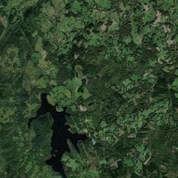 Vue aérienne des environs de Aire naturelle de camping des Pondauds