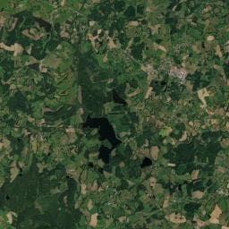 Vue aérienne des environs de Les Soleils
