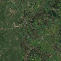 Vue aérienne des environs de Camping de mon de Pontaumur