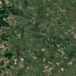 Vue aérienne des environs de Juré zone de loisirs