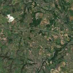 Vue aérienne des environs de Aire de repos à Éveux