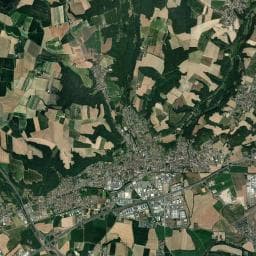Vue aérienne des environs de Aire de camping-car à Dagneux