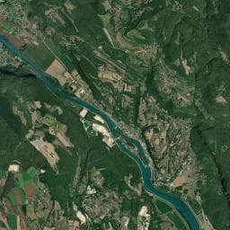 Vue aérienne des environs de Espace Eau Vive