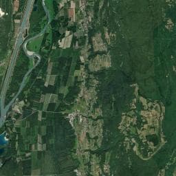 Vue aérienne des environs de Camping Le Clairet