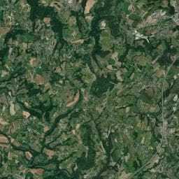 Vue aérienne des environs de Camping de Vidôme