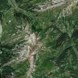 Vue aérienne des environs de Source piste Comburce