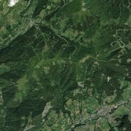 Vue aérienne des environs de Camping à la ferme