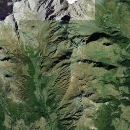 Vue aérienne des environs de Refuge à Chamonix-Mont-Blanc