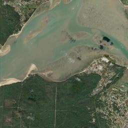 Vue aérienne des environs de Camping Les Ombrages