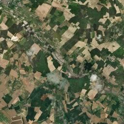 Vue aérienne des environs de Aire de camping-car à Sainte-Radegonde
