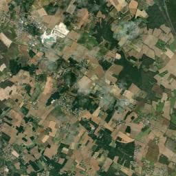 Vue aérienne des environs de Aire de camping-car à Romegoux