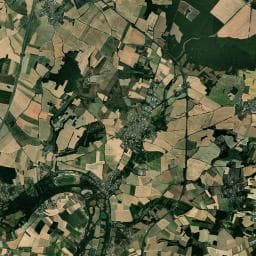 Vue aérienne des environs de Les Platanes