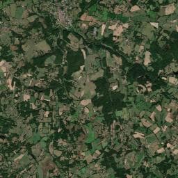 Vue aérienne des environs de Aire de camping-car à Rochechouart