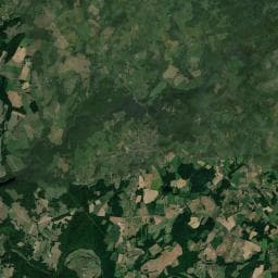 Vue aérienne des environs de Aire Camping-cars Bujaleuf