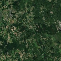 Vue aérienne des environs de Le Moulin de l'Eau