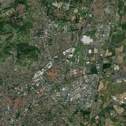 Vue aérienne des environs de Aire de camping-car à Aubière (2)