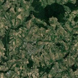 Vue aérienne des environs de Aire de stationnement camping-Cars Panissières