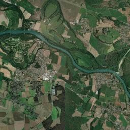 Vue aérienne des environs de Camping La Regnière