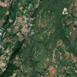 Vue aérienne des environs de Camping