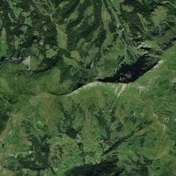 Vue aérienne des environs de Refuge de Bellastat