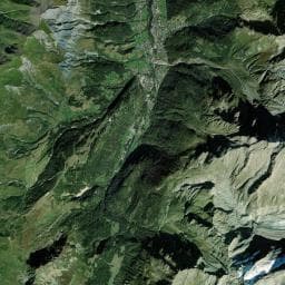 Vue aérienne des environs de Camping du Pontet