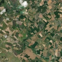 Vue aérienne des environs de Les Étangs Mina