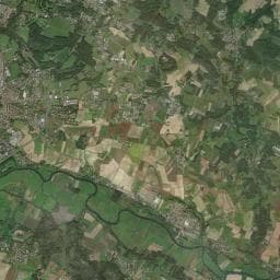 Vue aérienne des environs de Belle Rivière