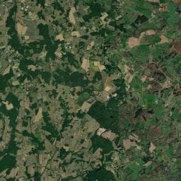 Vue aérienne des environs de Camping de l'Étang