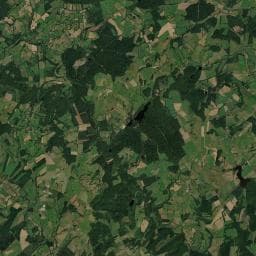 Vue aérienne des environs de aire campings-cars étang de farges