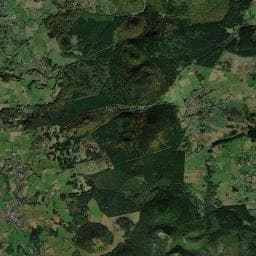 Vue aérienne des environs de Fontaine du Loup