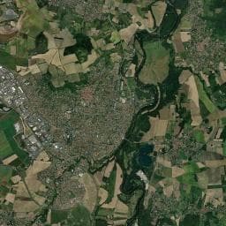 Vue aérienne des environs de Aire des Pradines